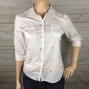 CROFT & BARROW Pink Lobster Novelty Print